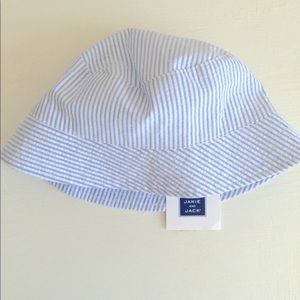 NWT Janie and Jack seersucker bucket hat